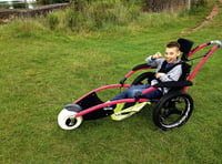 All-terrain wheelchair surprise gift for Ryan