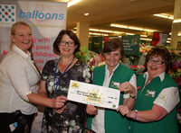 Morrisons £5,000 donation to charity BALLOONS