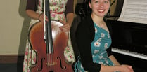 Hannah and Rebecca enthralled audience at lunch time concert