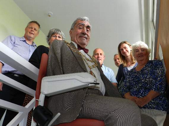 New stairlift fitted at Chiddenbrook Surgery