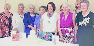 Standing ovation for Chulmleigh Floral Art Club at 30th anniversary celebration