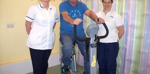 Crediton Hospital receives new rehab bicycle thanks to League of Friends