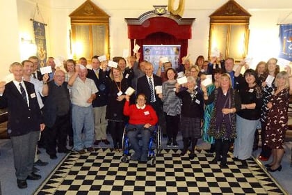 Crediton RFU among 25 charities to receive Devon Freemasons donations