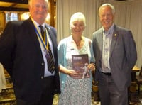 Liz joins the Rotary Club of Crediton Boniface