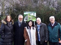 New station artwork, created by Exeter College student, launched at Copplestone Railway Station