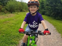 Adam (6), from Crediton, to complete charity cycle challenge