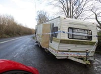 Police appeal to trace who dumped mobile home in lay-by near Lapford