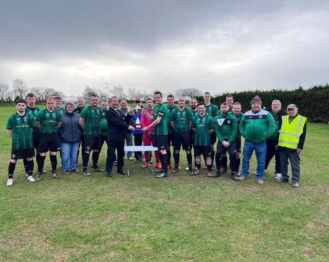 Champions League Cup presented to Lapford