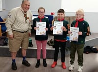 Three Chulmleigh Cub Scouts achieve Silver awards