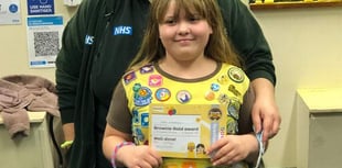 A Gold Award for 3rd Crediton Brownie, Sofia