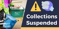 Waste and recycling collections suspended due to extreme weather