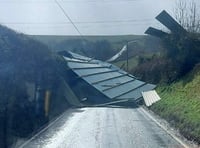 Clear up continues on Devon's roads - and warning of further strong winds