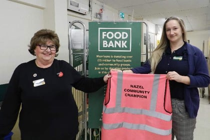 Hazel welcomed back as Community Champion at Crediton Morrisons store