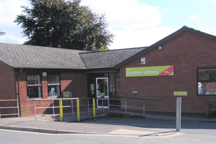 Crediton Library.