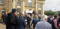 More than 100 took part in Good Friday Crediton Walk of Witness
