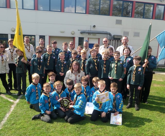 400 young people attended Mid Devon Scouts St George’s Day parade