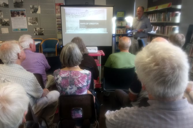 At a previous Crediton Library Local History event.
