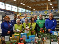 CreditonTesco collected  86 boxes of donated items for  Foodbank
