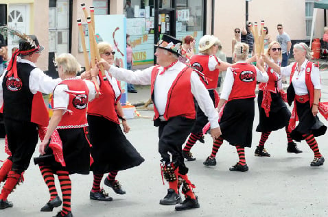 Colebrooke Women’s Institute members ‘have-a-go’ at morris dancing
