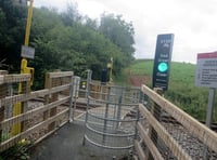 Penstone path open again after warning lights installed