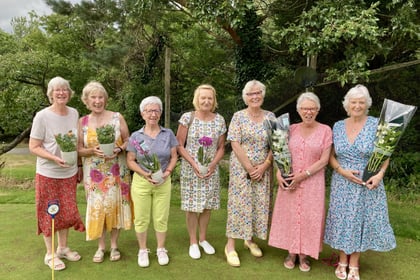 Golfers from other clubs joined ladies at Okehampton Golf Club