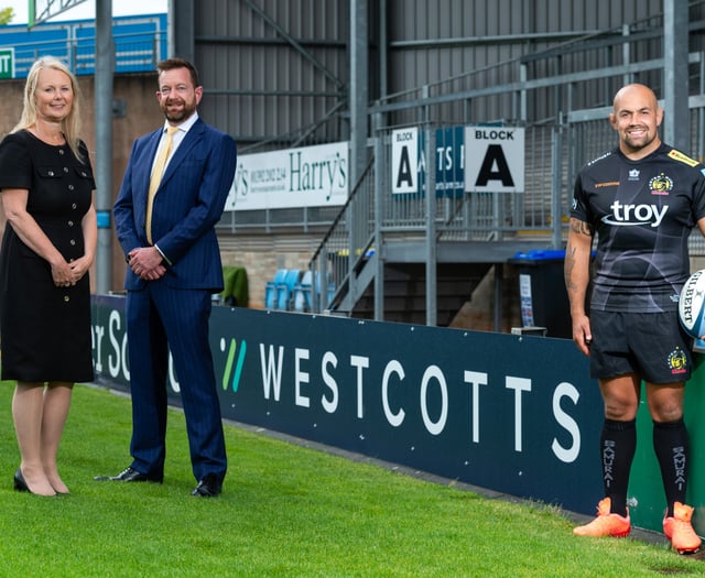 Westcotts unveil new branding at Exeter’s Sandy Park Stadium