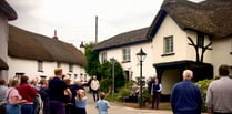 Good crowd heard Proclamation read at Coleford 
