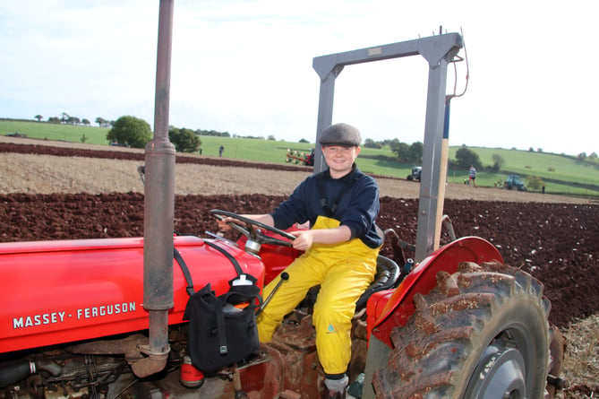 Alfie Hollington (13), from Launceston, was the youngest competitor at the Mid Devon match.  AQ 9122