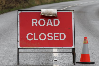 A3072 Crediton to Tiverton Road road closure to run to December