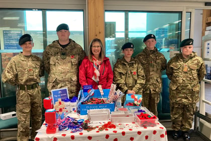 Poppy Appeal at Crediton Tesco 