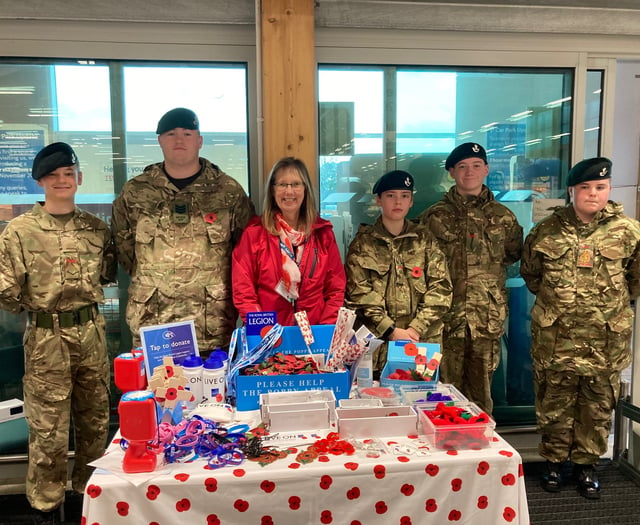 Poppy Appeal at Crediton Tesco 