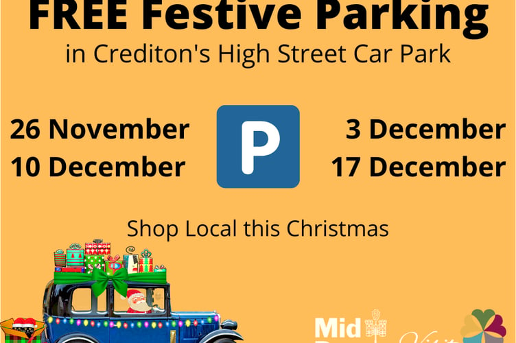 Crediton Free Parking MDDC