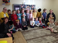 Crediton pre-school children raise £57 for Children in Need
