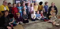 Crediton pre-school children raise £57 for Children in Need
