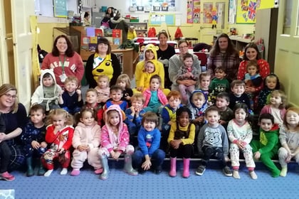 Wear your pyjamas day at Leapfrogs raised £111 for Children in Need