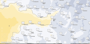 Temperatures plummet in local area