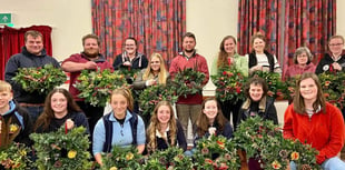 Newton St Cyres YFC members enjoyed wreath making workshop