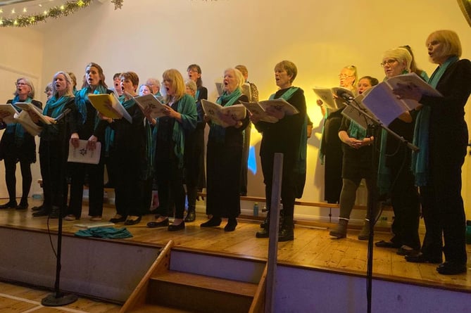 The Village Voices Choir of Bow and Spreyton.
