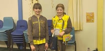 Gold Awards for 4th Crediton Brownies Anastazia and Isla
