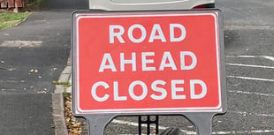 Temporary road closure in Mill Street in Crediton