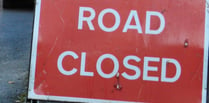 Temporary road closure in Crediton