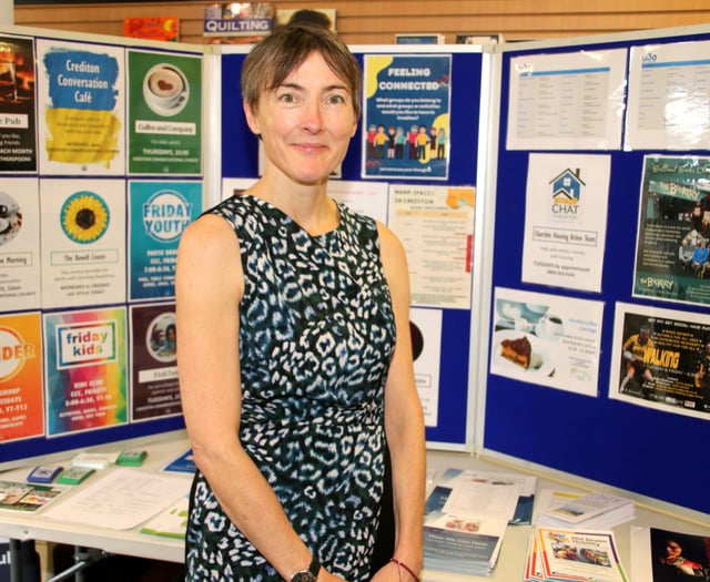 Meet Crediton Community Builder Andrea this month at Crediton Library