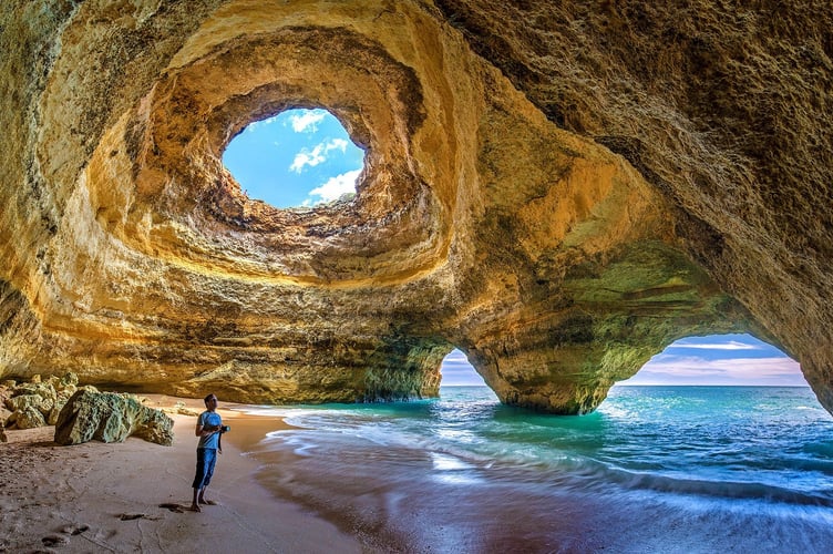 The Algarve in Portugal, one of the Ryanair destinations from Exeter Airport.
