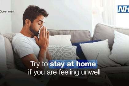 People should stay at home when unwell
