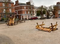 Vandalism overnight on Crediton Town Square