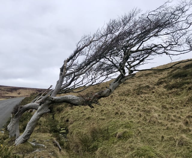 Revised Yellow Warning of swathes of winds over 60mph