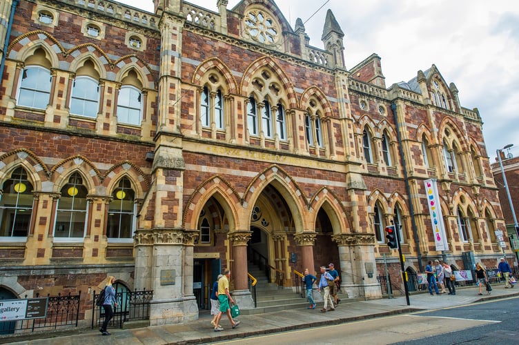 The Royal Albert Memorial Museum in Queen Street, Exeter.