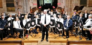 £300 for Church Fund from Fire and Rescue Band and Choir Concert
