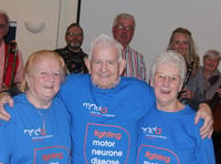 Band night at Crediton Football Club raised £1,100 for MND Assn
