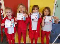 Silver Awards for four Crediton Rainbows
